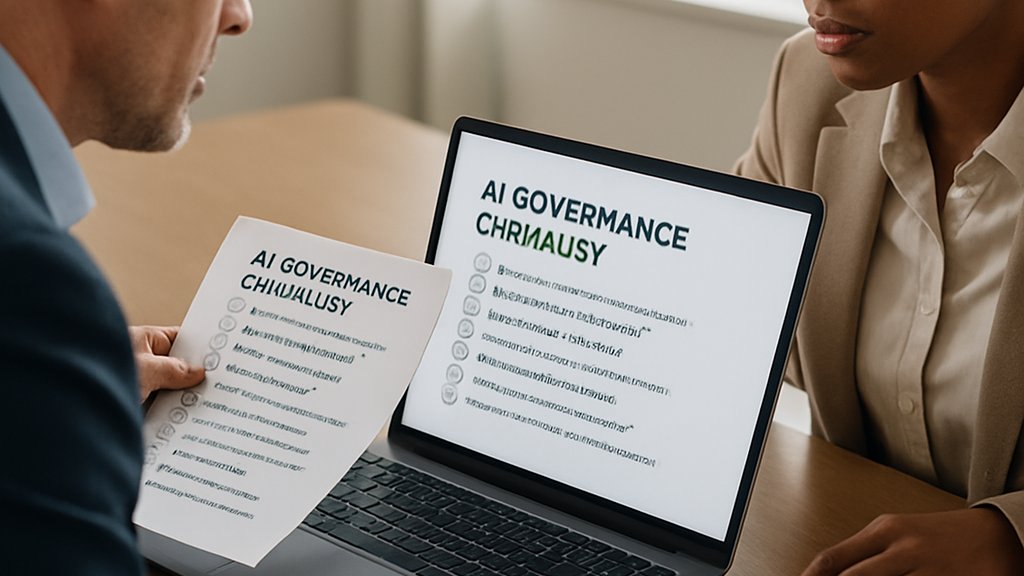 Agentic Enterprise Management governance review with compliance and leadership teams