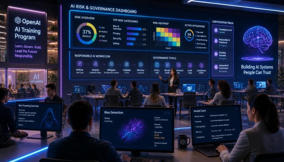 AI workforce training and governance supported by OpenAI AI Training
