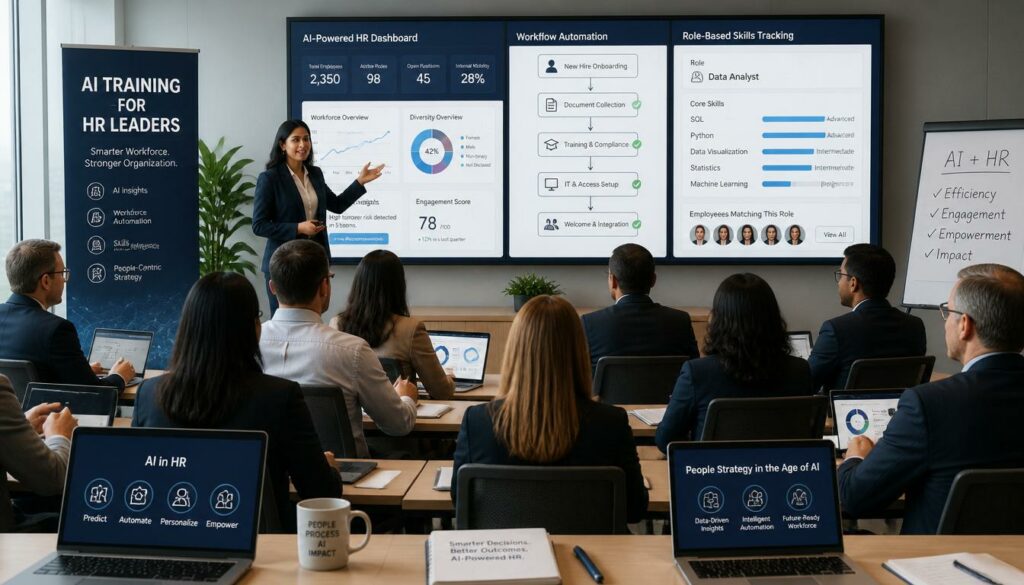 HR leaders participating in AI Training for HR Leaders to build AI-ready workforces