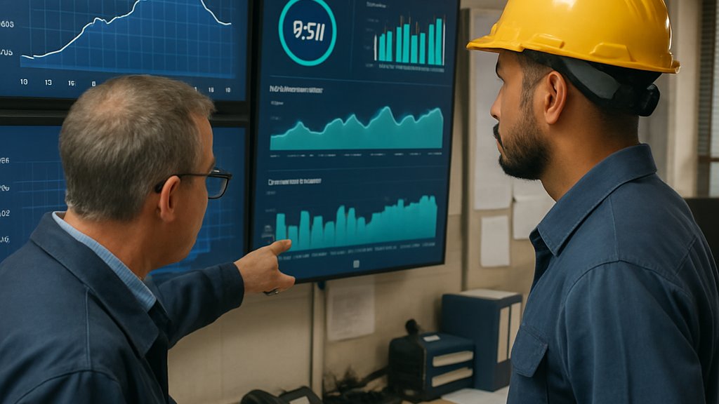 Utility engineers tracking AI Energy Demand on grid dashboards