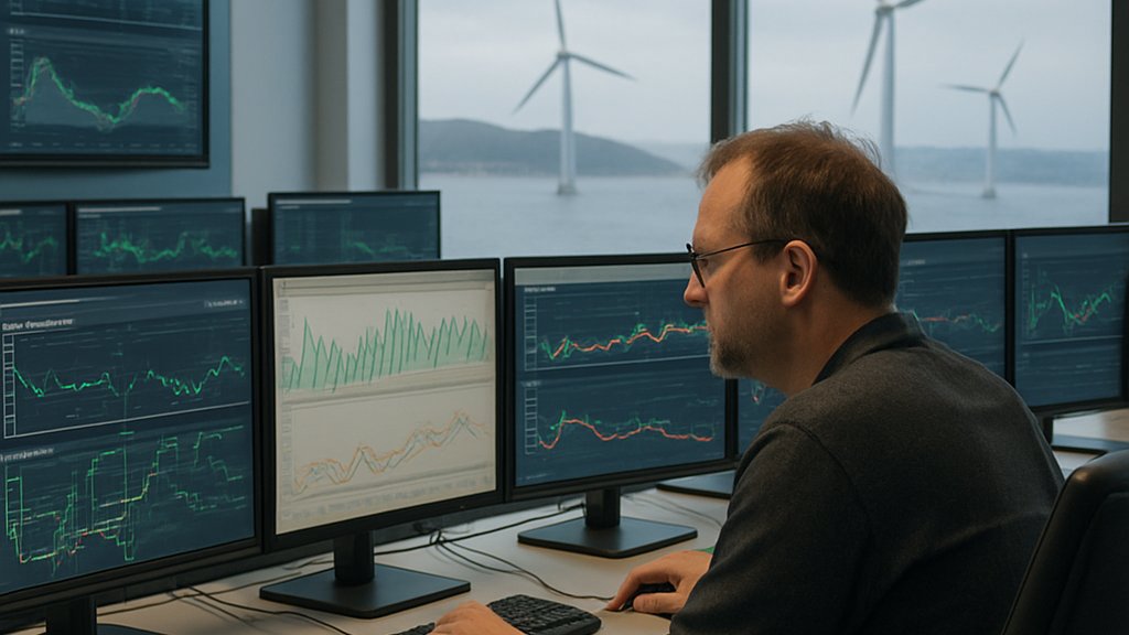 Energy Grid AI control room for wave energy and grid optimization
