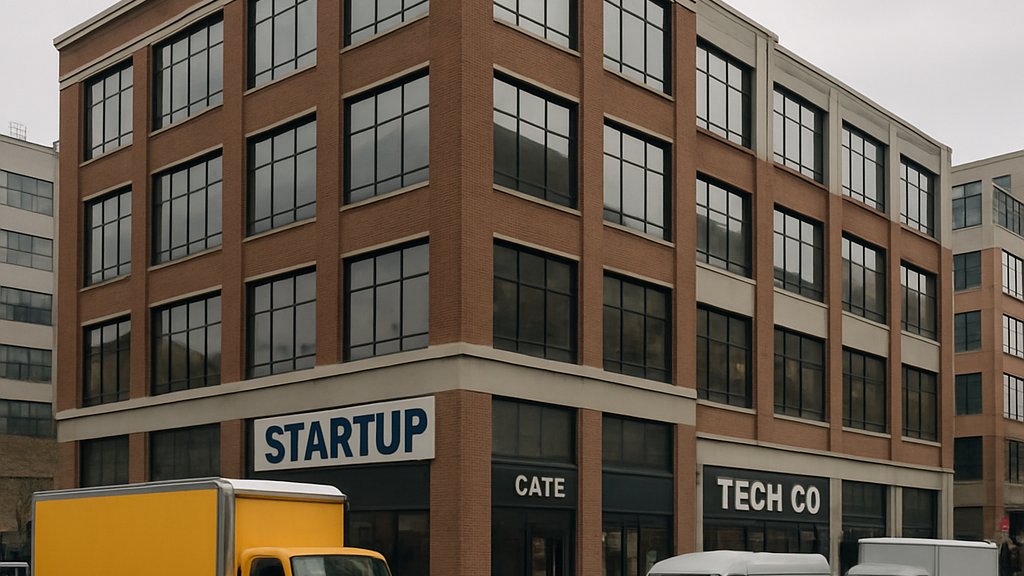 Commercial building affected by AI Startup Expansion and leasing changes