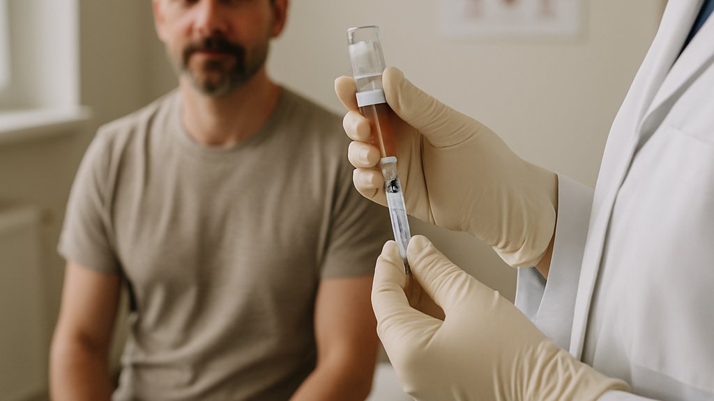 Clinician prepares injection for AI Vaccine Development human trial