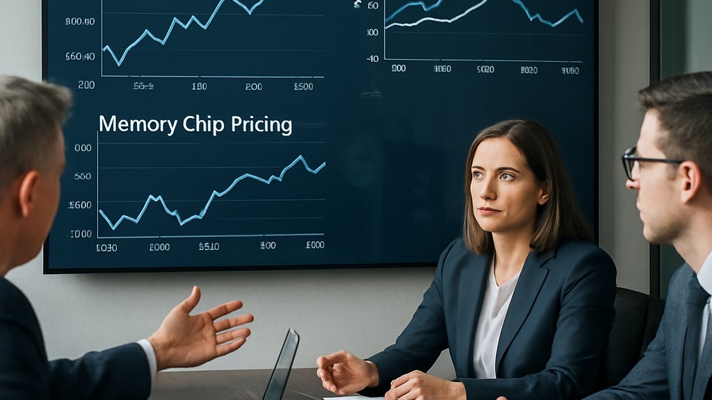 Investors analyzing AI Memory Demand and semiconductor market charts