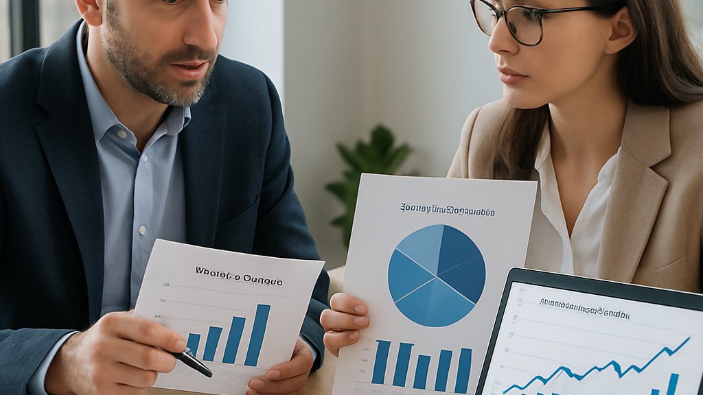 Analysts reviewing charts in the Memory Chip Market