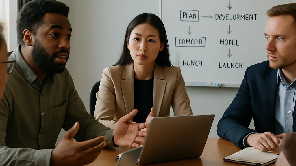 Microsoft AI Strategy team meeting amid Copilot pressure and ethics concerns