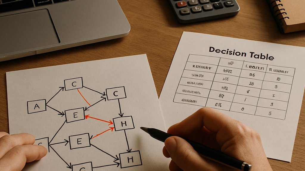 Printed diagrams and notes illustrating Multi Agent Systems credit metrics