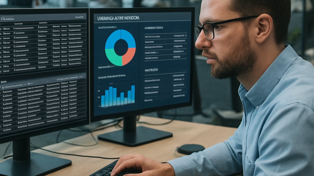 Shadow AI Risks monitored by IT analyst in enterprise office