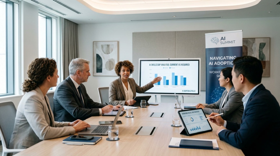 Professionals engaging in AI Training discussions at The AI Summit London
