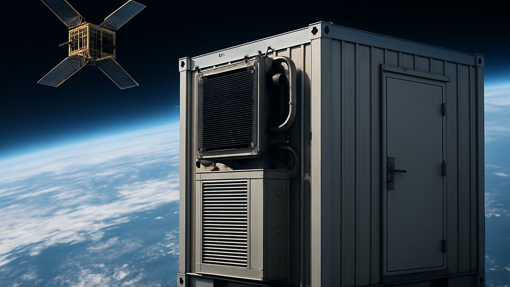 Space AI Compute orbital data center concept above Earth