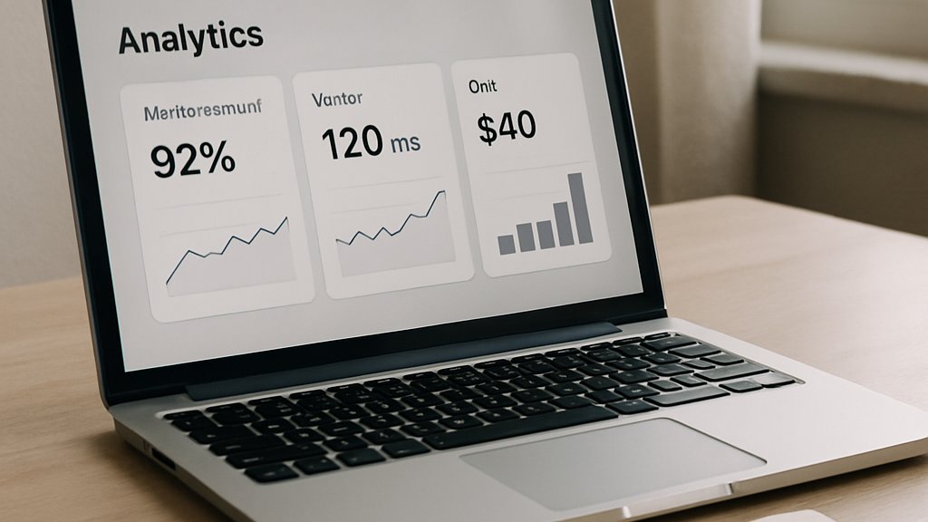 Multi Model Reasoning analytics dashboard on laptop with performance metrics