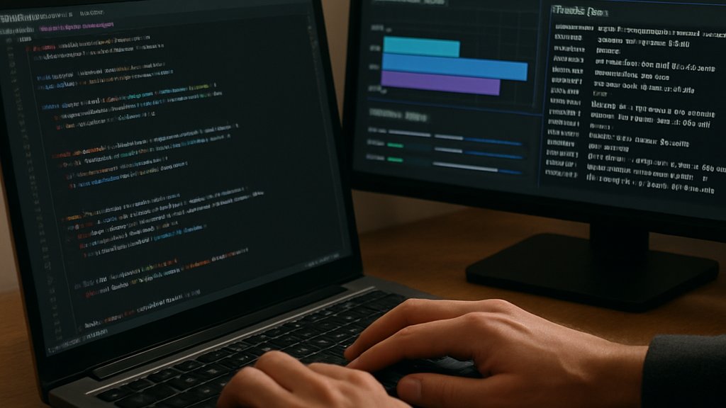 Developer optimizing performance with CUDA AI Framework on GPU charts