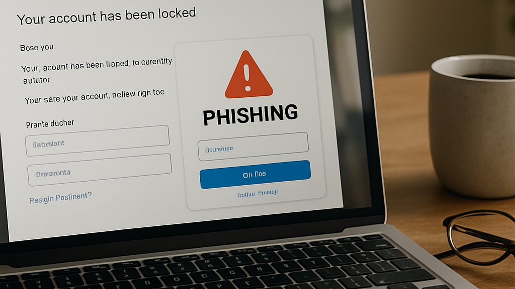 Example of AI Powered Cyberattacks using phishing email and fake login page
