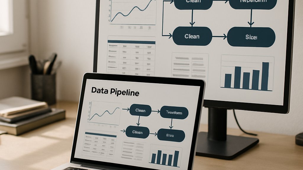 AI Data Engineering pipeline dashboard illustrating agentic workflow automation