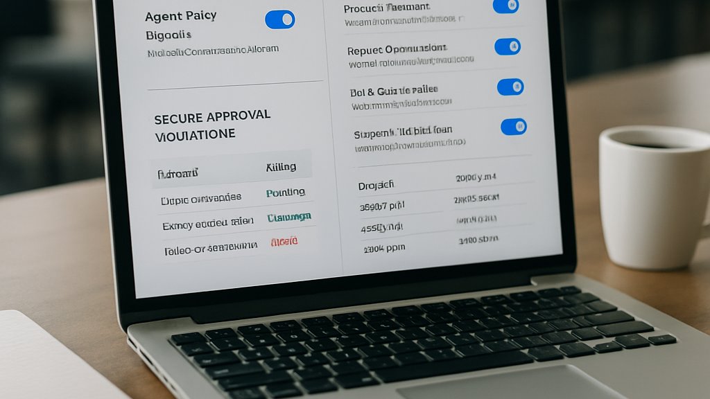 Confidential Agent Platform policy controls on a secure AI laptop