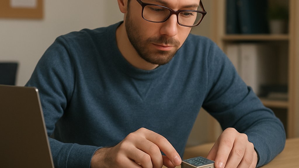 Engineer testing Raspberry Pi device for AI Hardware Growth