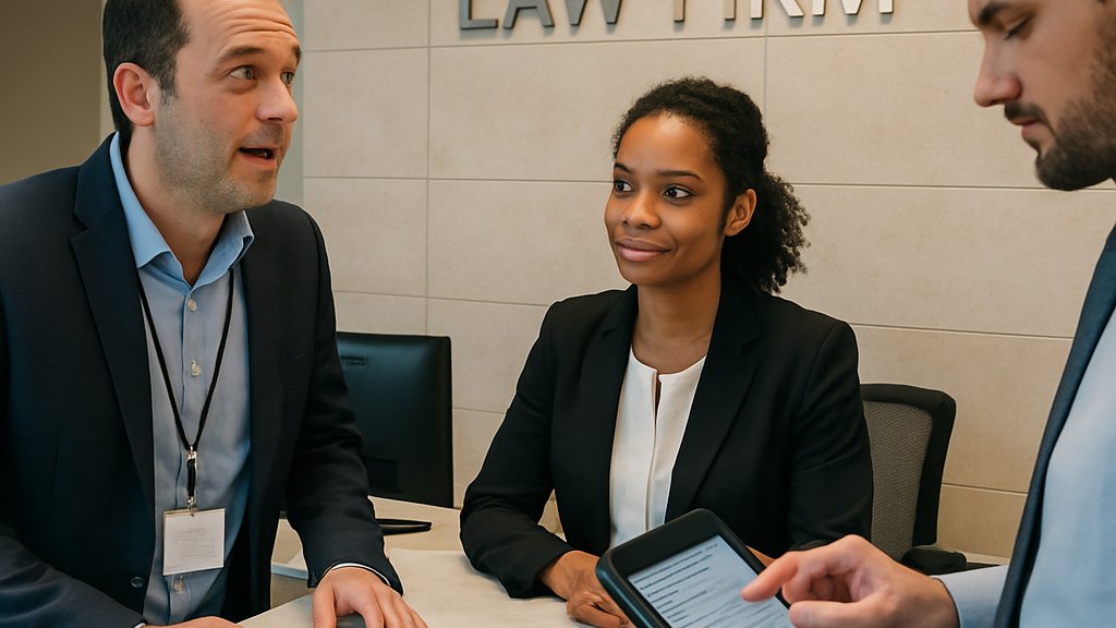Front desk screening against Ransomware Attack Tactics in a legal office
