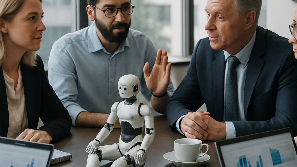 Investment meeting discussing Unitree Humanoid Robots and robotics growth