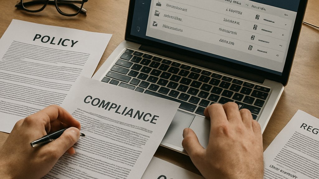 Governed Enterprise AI compliance analyst managing secure documents