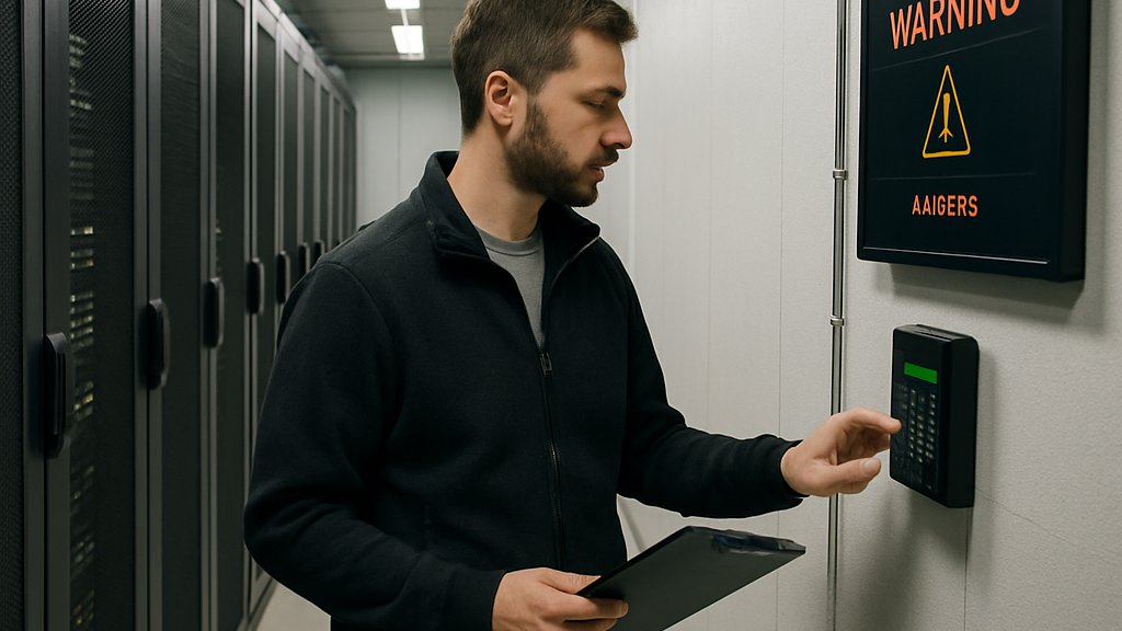 Server room security checks for AI Cyber Espionage defense strategy
