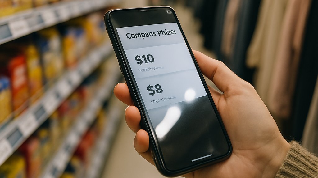 Retail Automation Trust as shopper compares prices with a smartphone