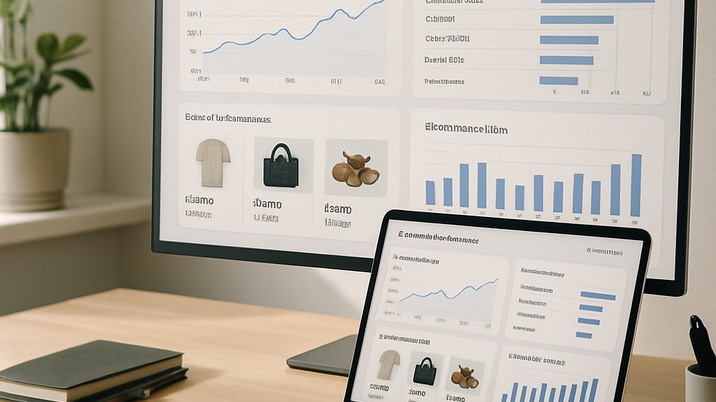 E-commerce dashboard showing AI Cloud Services powering visual search and shopping