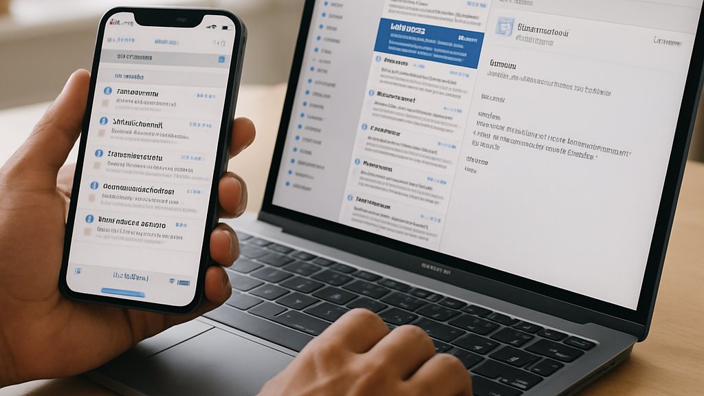 AI Search Features improving Apple Mail search on iPhone and laptop