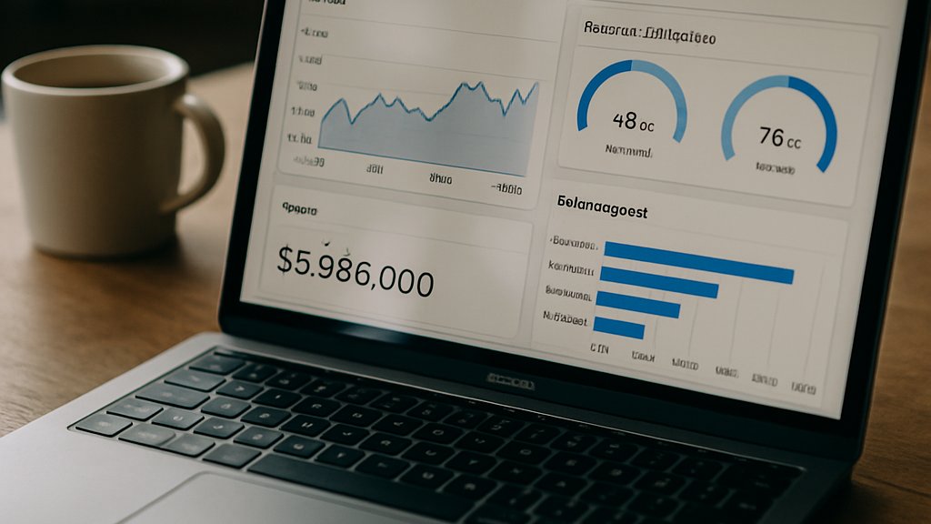 Laptop dashboard for AI Spend Optimization and cloud cost tracking