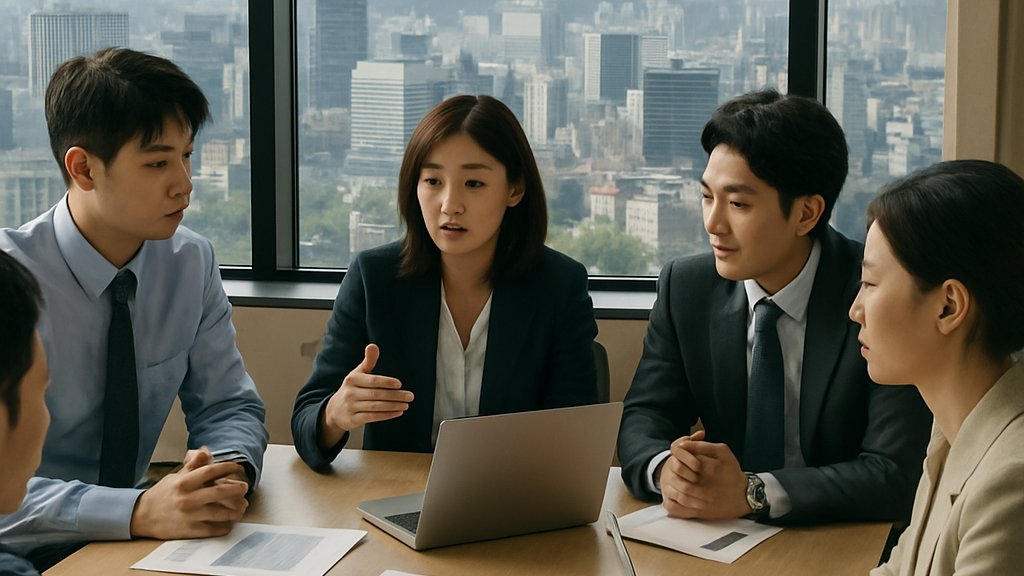 Anthropic Korea Expansion strategy meeting in Seoul conference room