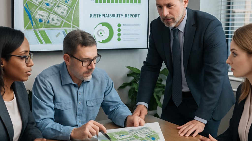 Microsoft AI Datacenter Expansion executives reviewing strategy in meeting room