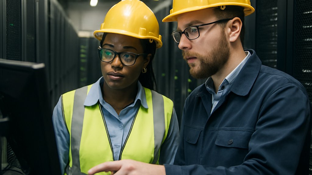 Engineers managing Sovereign AI Infrastructure in a supercomputing facility