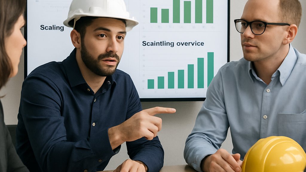GPU Operations Platform team reviewing cloud efficiency charts in an office meeting