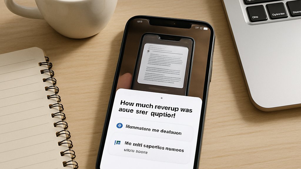 Contextual Vision AI enabling iPhone multimodal search and task automation