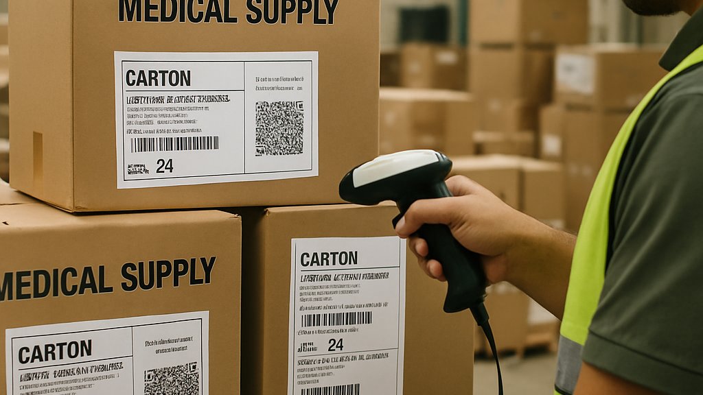 Warehouse scanning process highlights Supply Chain Intelligence for secure healthcare delivery