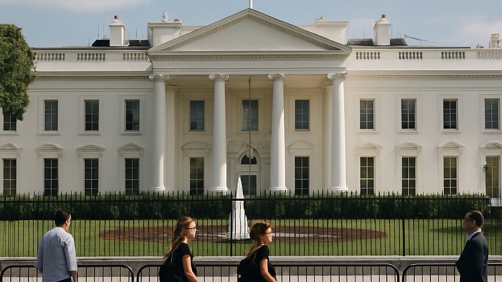 White House exterior illustrating AI Policy Concerns in Washington