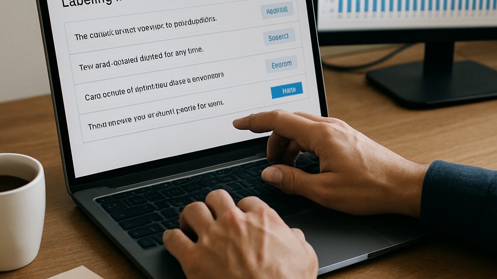 Analyst editing AI Pretraining Data for cleaner model training
