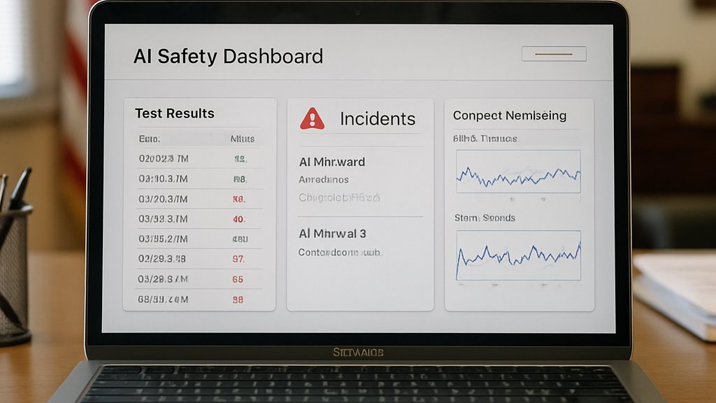 US China AI safety dashboard with compute caps and incident alerts