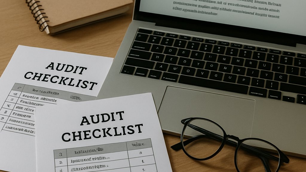 Audit documents for AI State Regulation on a real policy desk