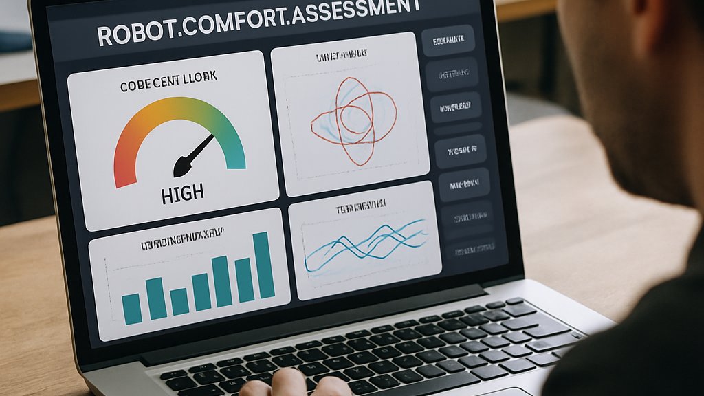 Robot User Experience research dashboard measuring comfort and motion planning