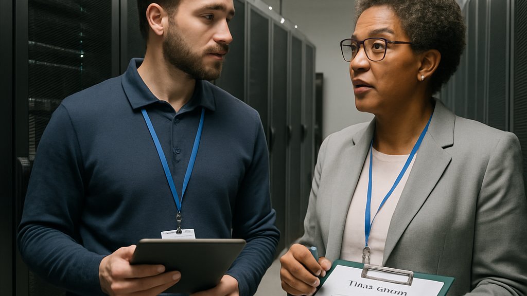 Fable 5 export compliance team working in data center operations