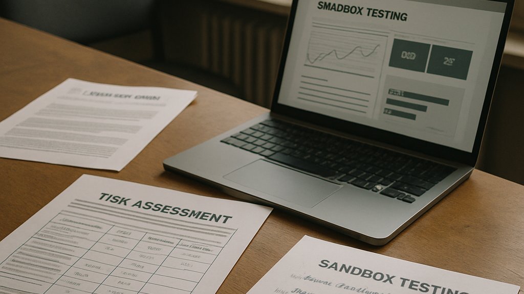 Risk assessment desk for Secure AI Models sandbox testing