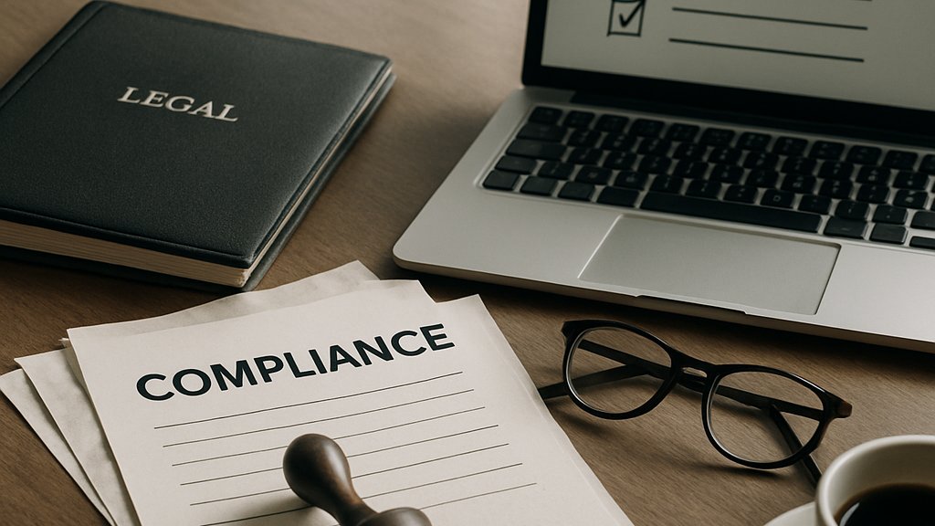 Compliance desk setup for AI regulation and certification planning