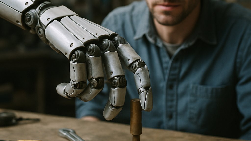 Humanoid Foundation Model demonstrating humanoid robot dexterity in a workshop