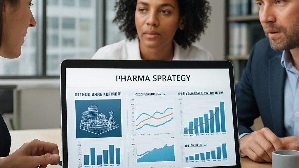 Digital twin dashboard showing Life Sciences AI commercial analytics in pharma