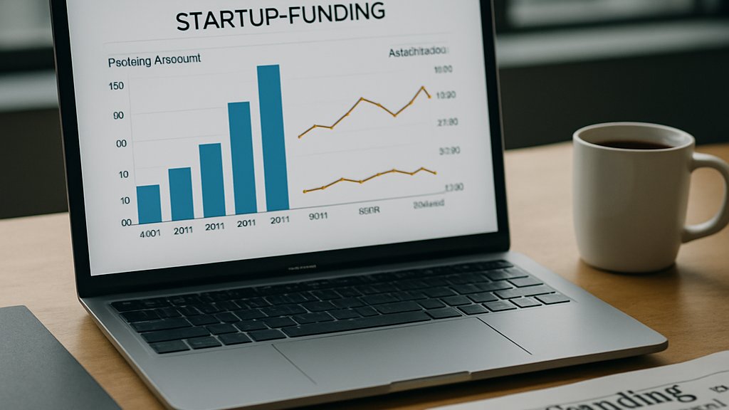 Q1 VC record startup funding charts and AI megadeals on a desk