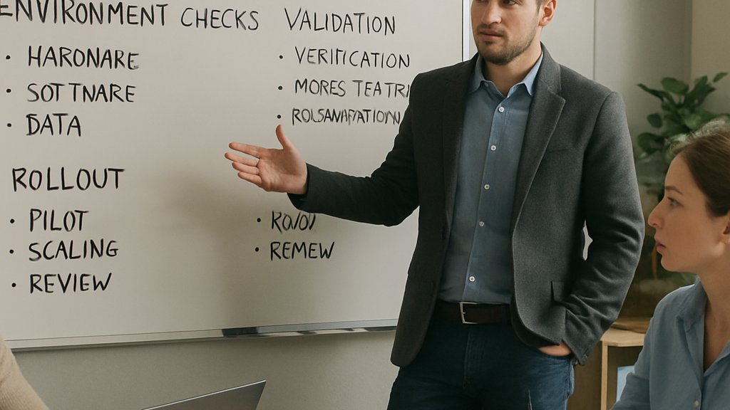 Research team discussing Agentic Reinforcement Learning governance and environment validation