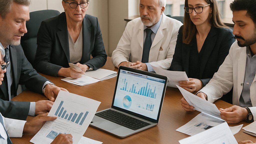 Healthcare team discussing FDA AI devices adoption strategy and risk management