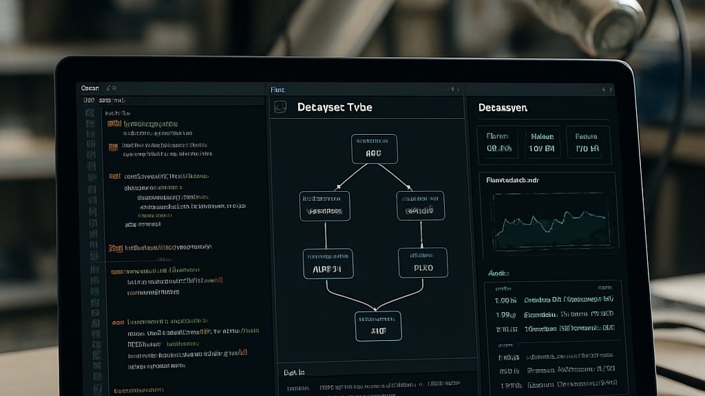 Robot Coding Agents MCP server dashboard with robotics code in a lab