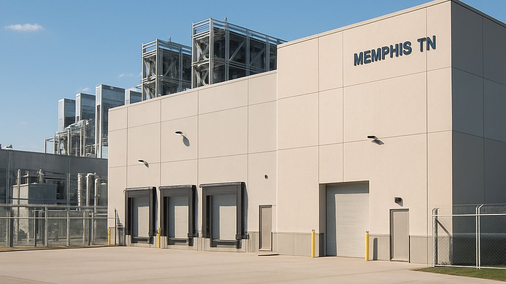 Colossus 2 Memphis data center exterior housing NVIDIA GPUs