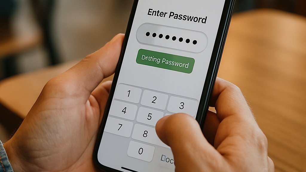 AI Password Security on smartphone for safer account access